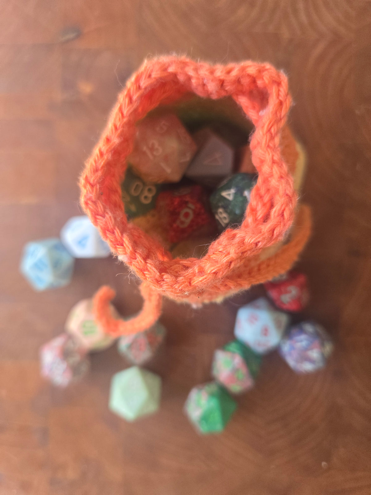 Large Multicoloured dice bag!