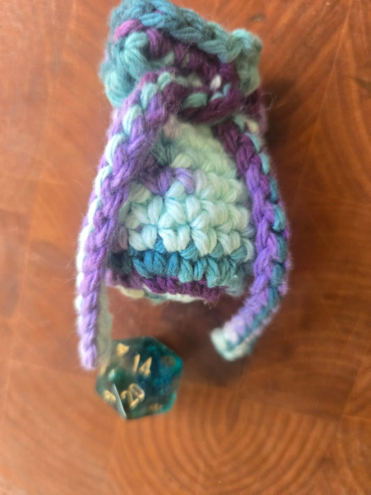 Purple and Teal D20 bag!