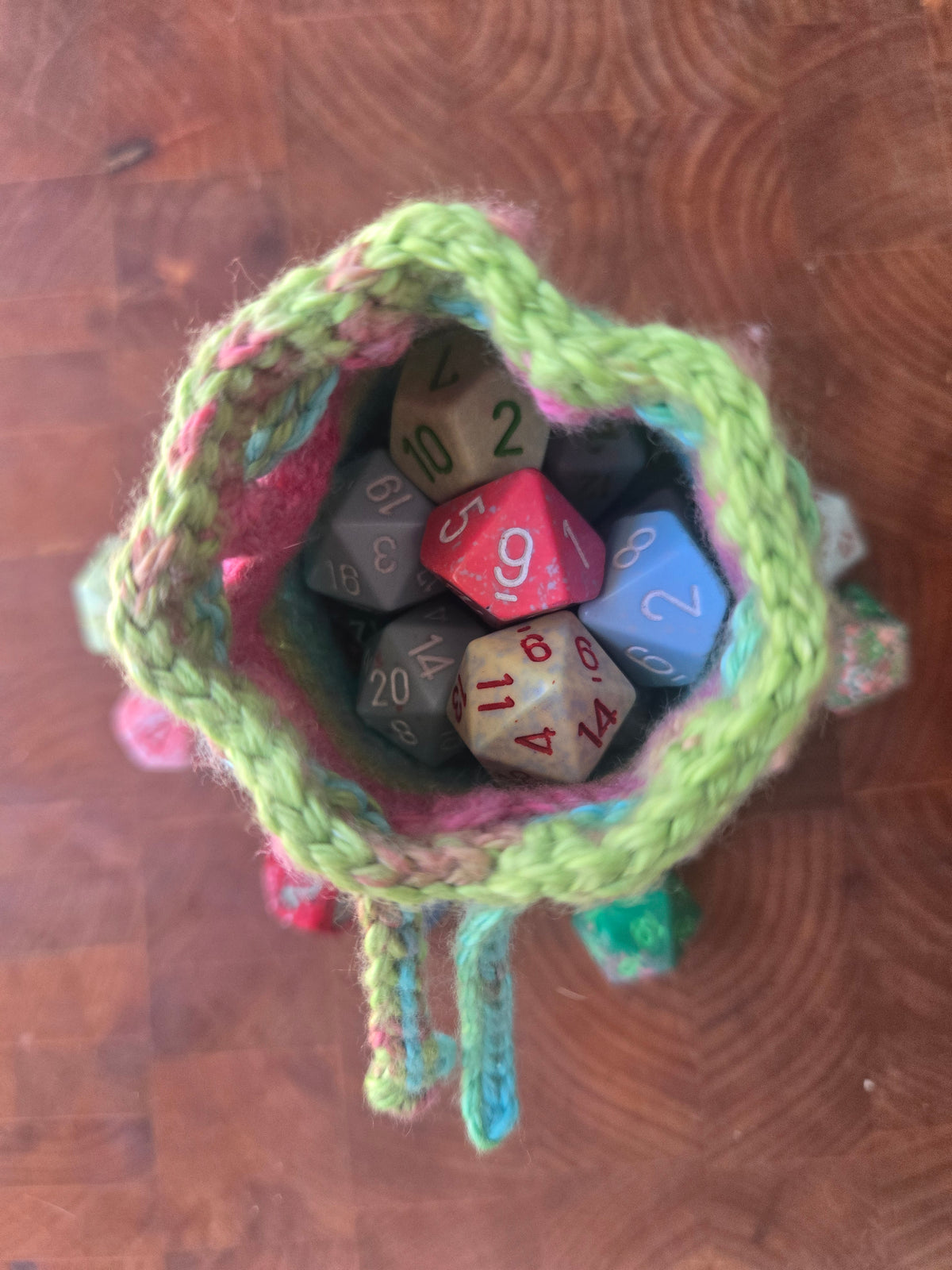 Large Watermelon dice bag