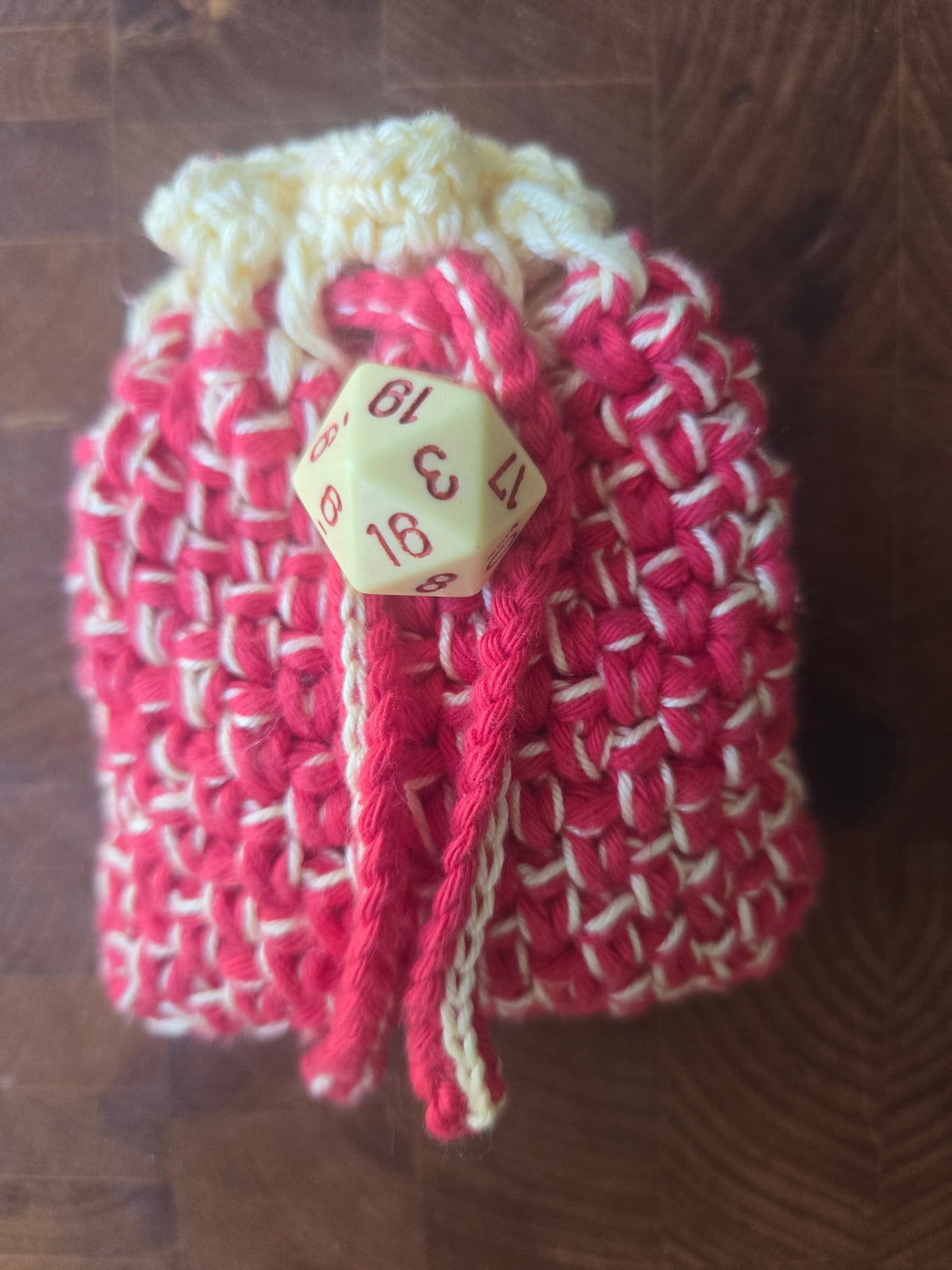 Inspired Red and Yellow 7 die set Dice Pouch