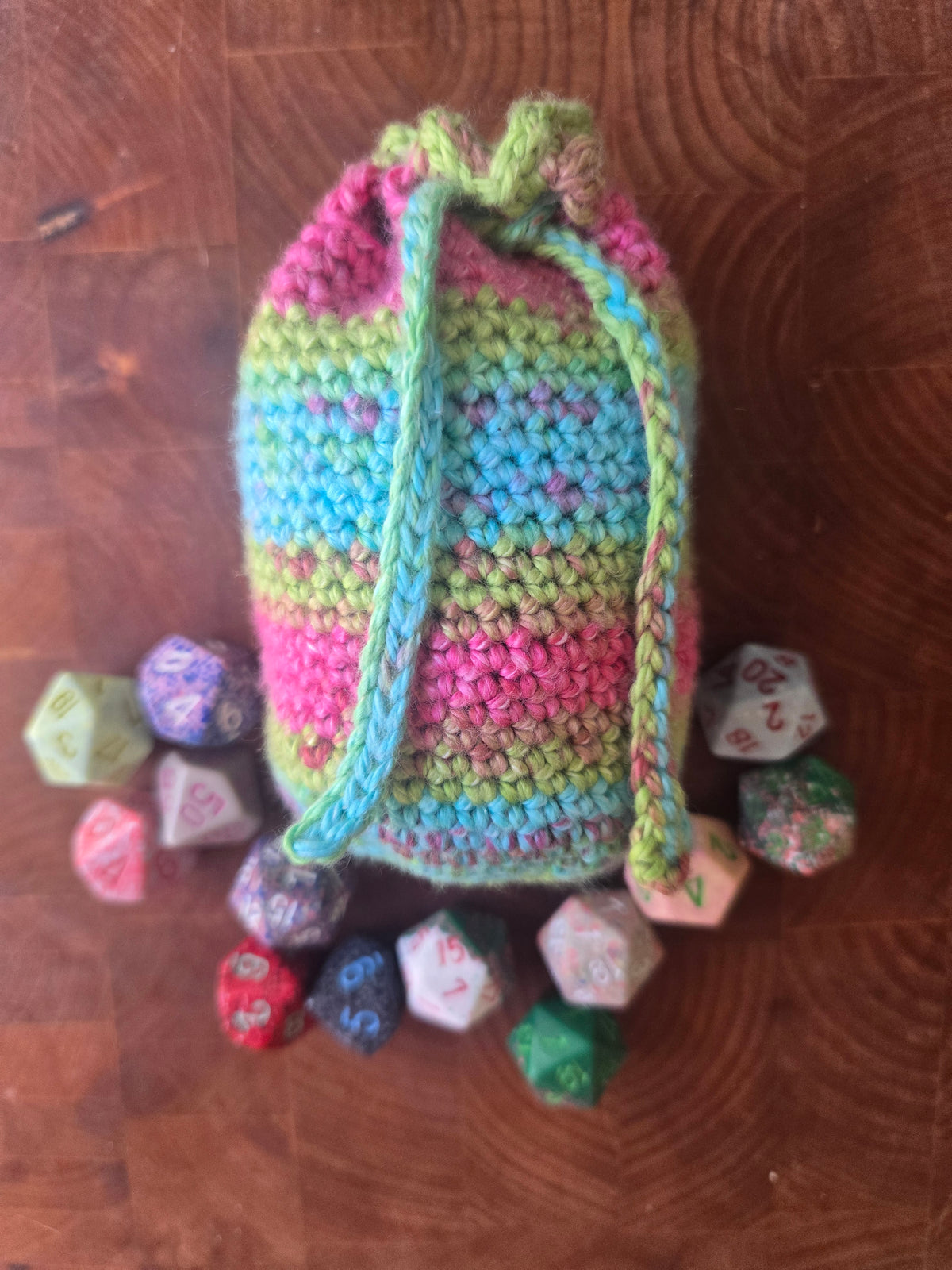 Large Watermelon dice bag
