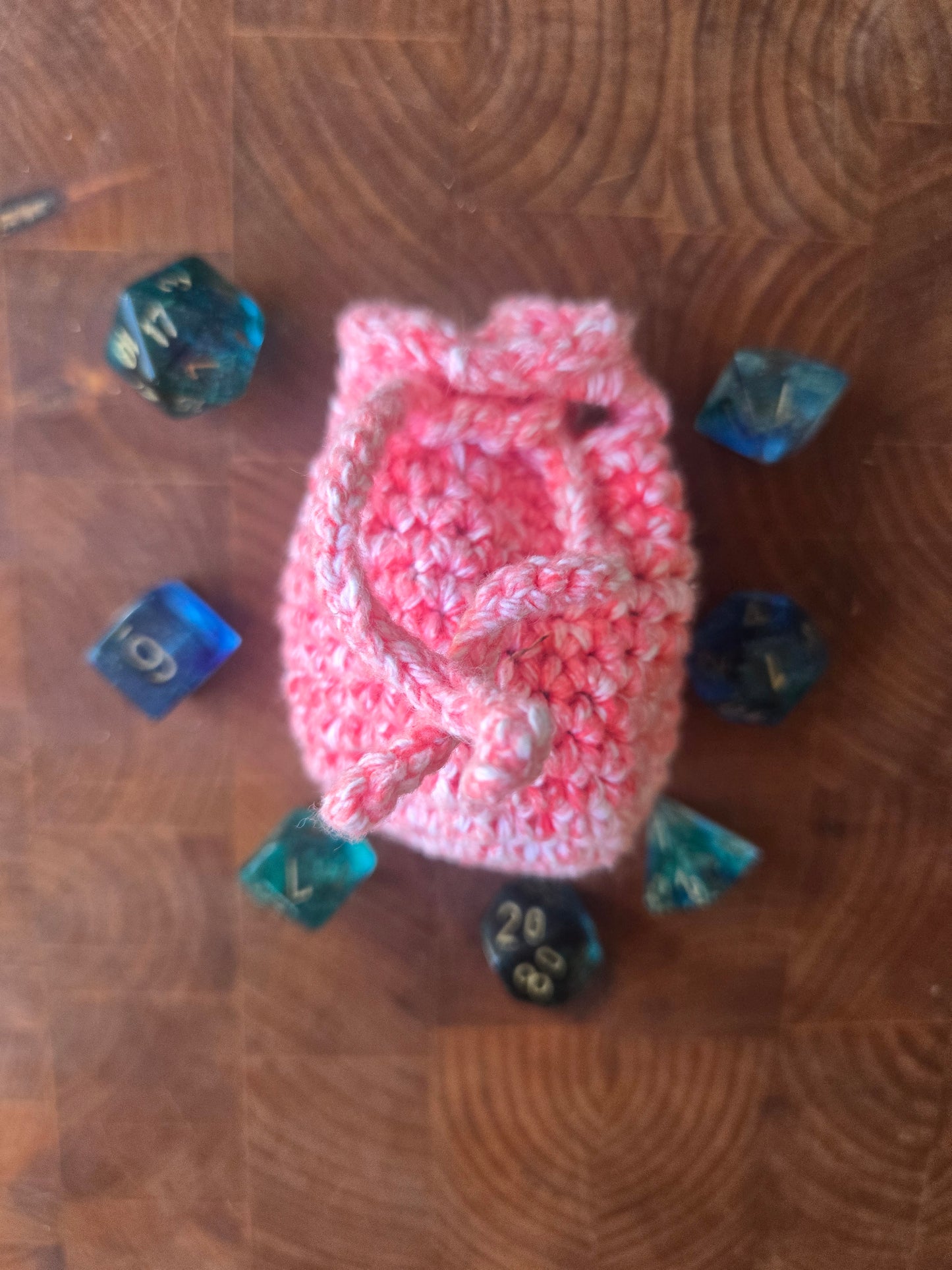 White washed Pink 7 die bag