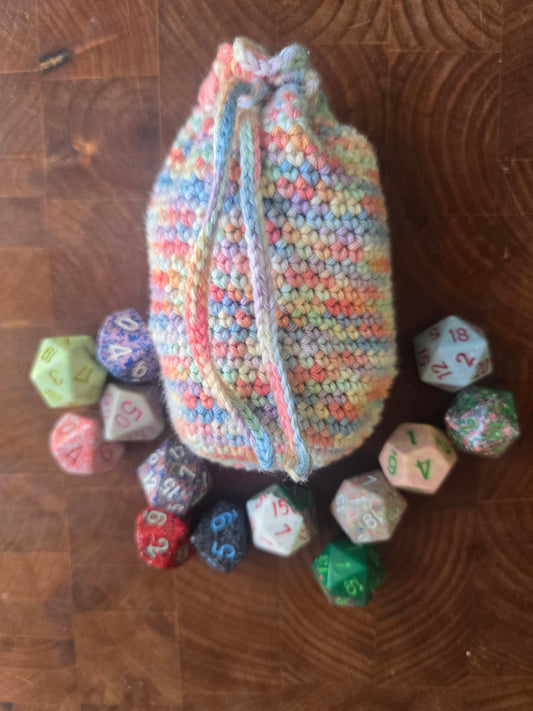 Large Rainbow Dice bag!