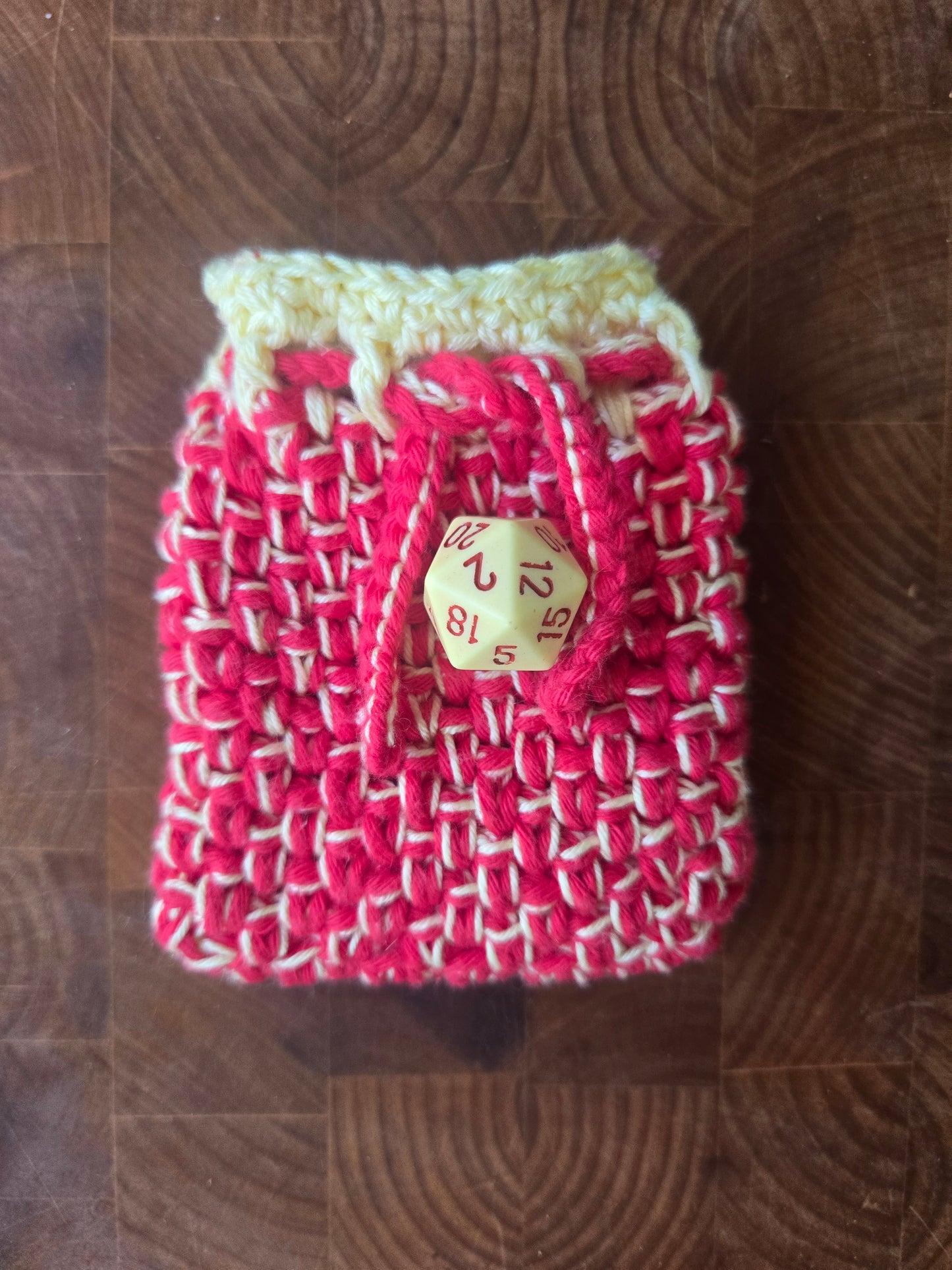 Inspired Red and Yellow 7 die set Dice Pouch
